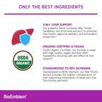 BioEmblem USDA Organic Liver Cleanse Milk Thistle - 60 Capsules - image 3
