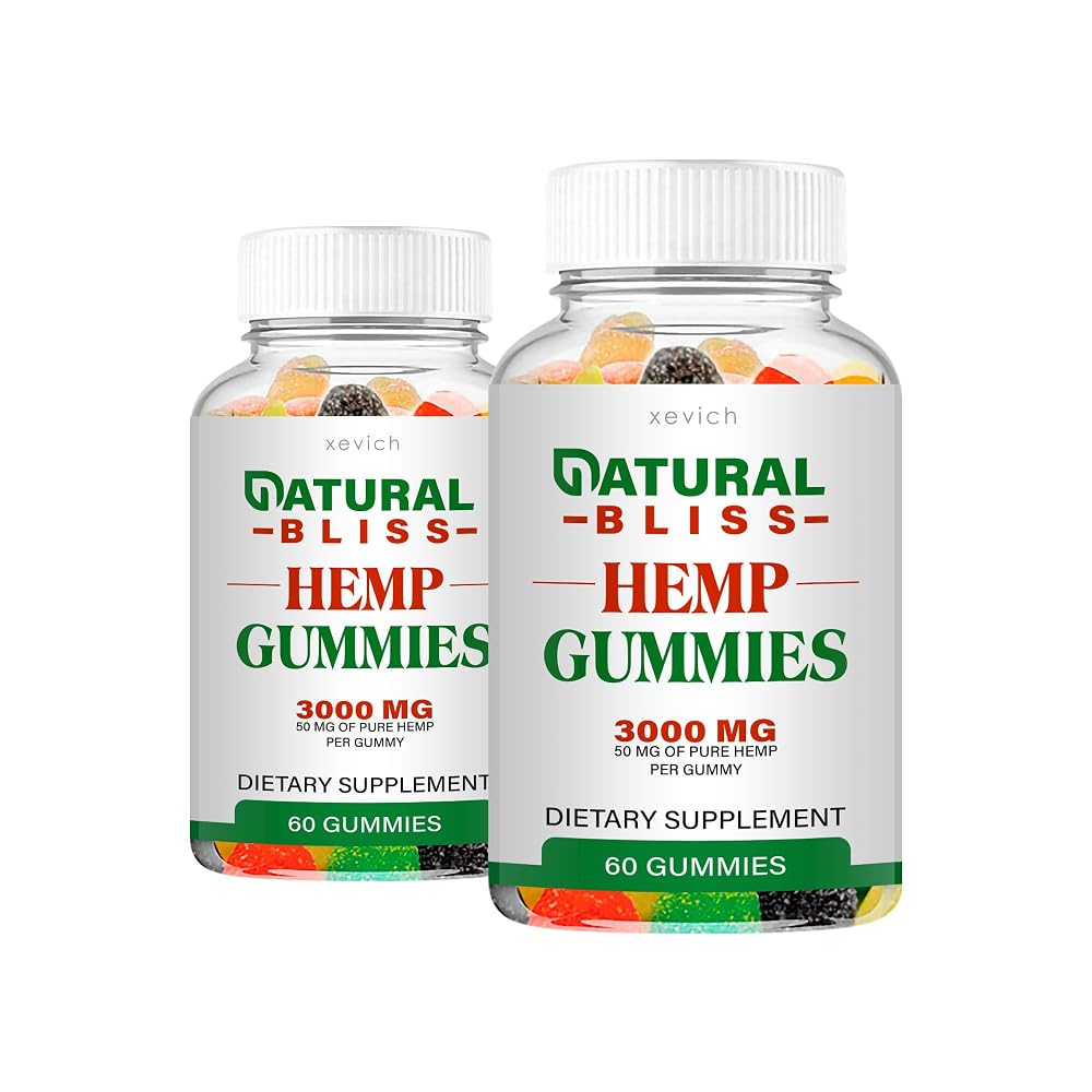 Xevich Natural Bliss Hemp Gummies - 120 Gummies