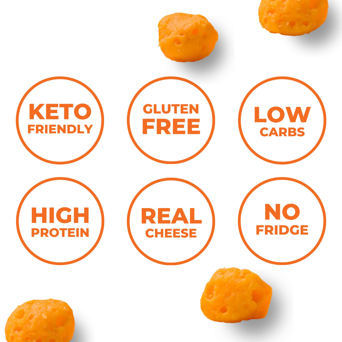 Moon Cheese Protein-Rich Cheese Snack Single Flavor