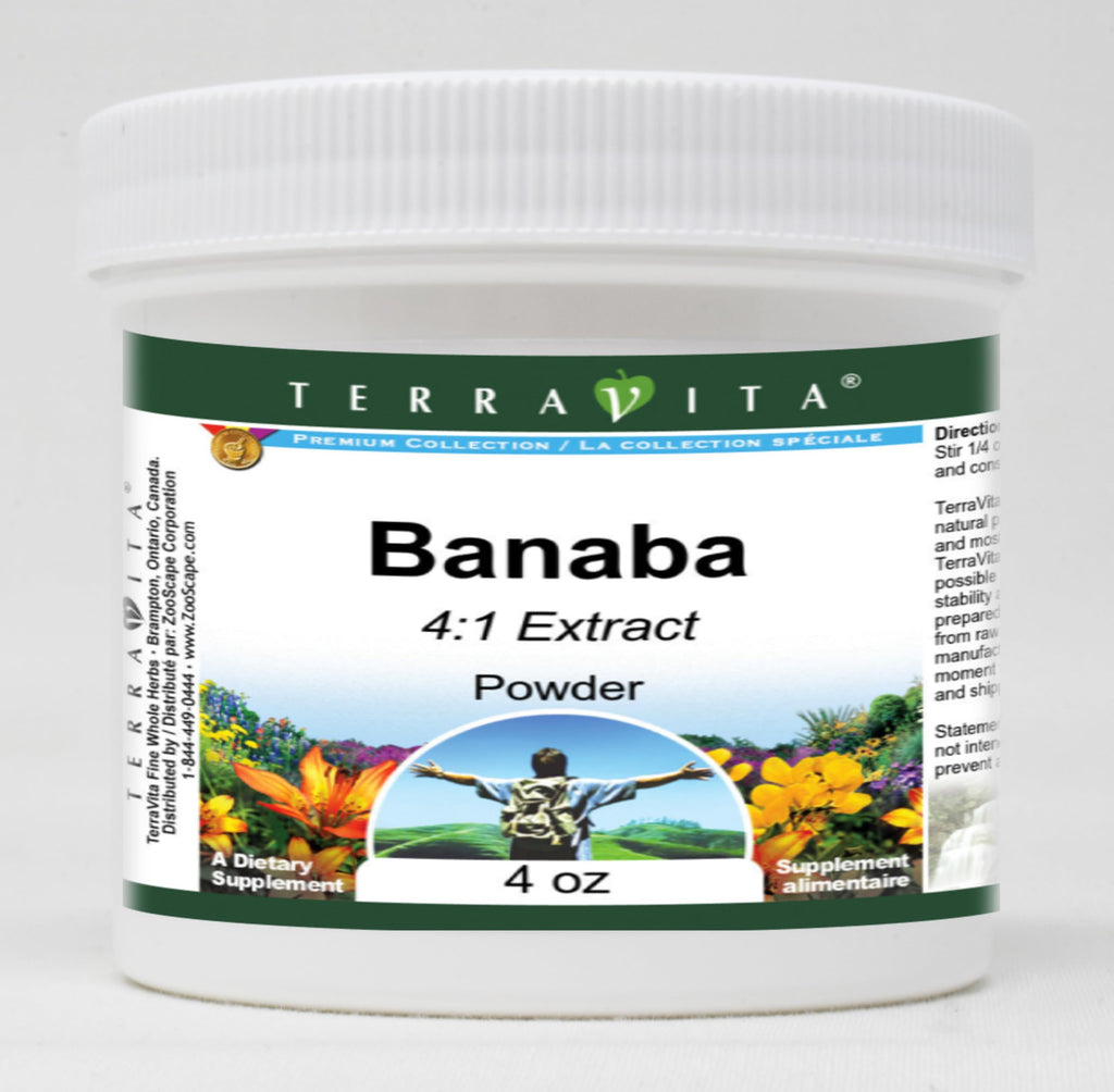 Terravita Banaba 4:1 Powder - 4 oz