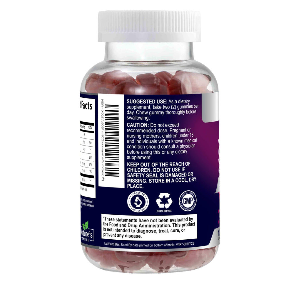 Nature's Choice Joint Support Gummies - Extra Strength Glucosamine
