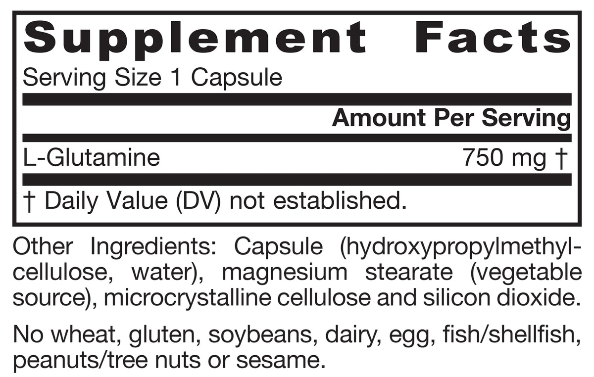 Jarrow Formulas L-Glutamine 750 mg - 120 Capsules - image 7