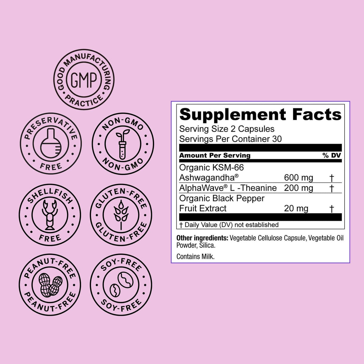 Live Conscious KSM-66 Ashwagandha with L-Theanine - 60 Capsules - image 9