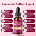 Hovika Liposomal Saffron Supplements - 88.5mg Saffron Extract Liquid