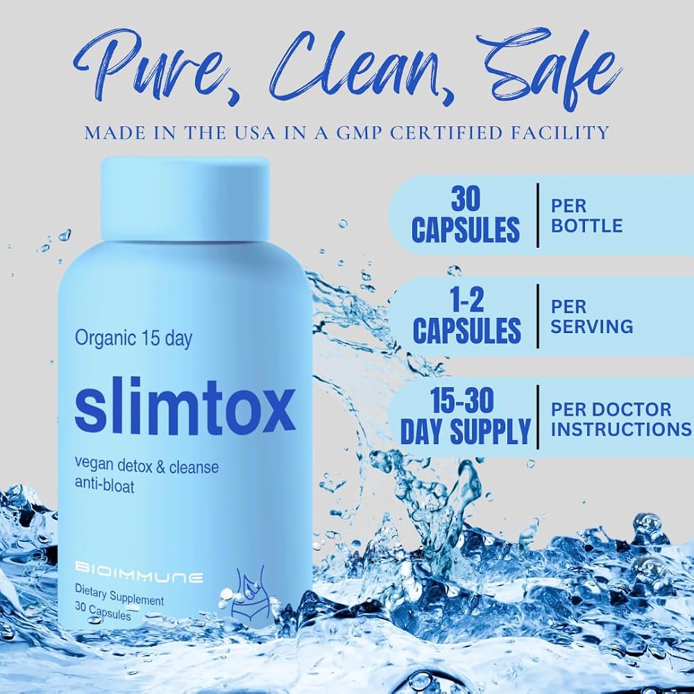 BioImmune Slimtox™ Organic 15 Day Colon Cleanse & Detox for Flat - image 4