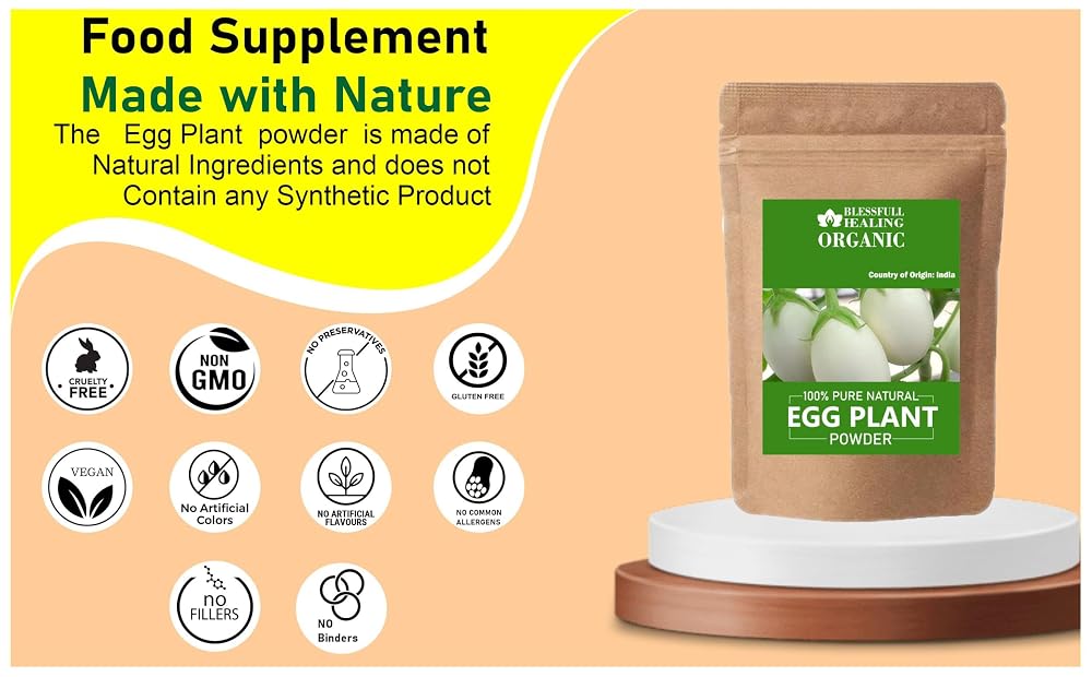 Blessfull Healing Organic Eggplant Powder - 100 Gram - image 4