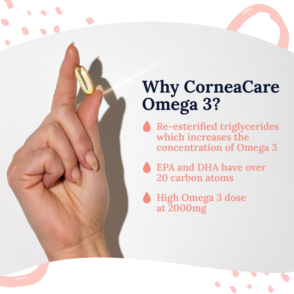 CorneaCare Triple Strength Omega 3 Fish Oil for Eye Health - 60 Softgels - image 3