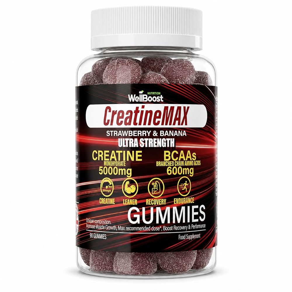 WellBoost Creatine MAX Gummies 5000mg - 90 Gummies - image 10