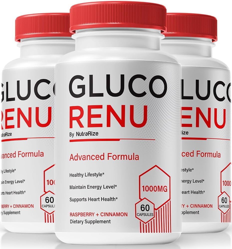NutraRize Gluco Renu Capsules Natural Support - 180 Capsules