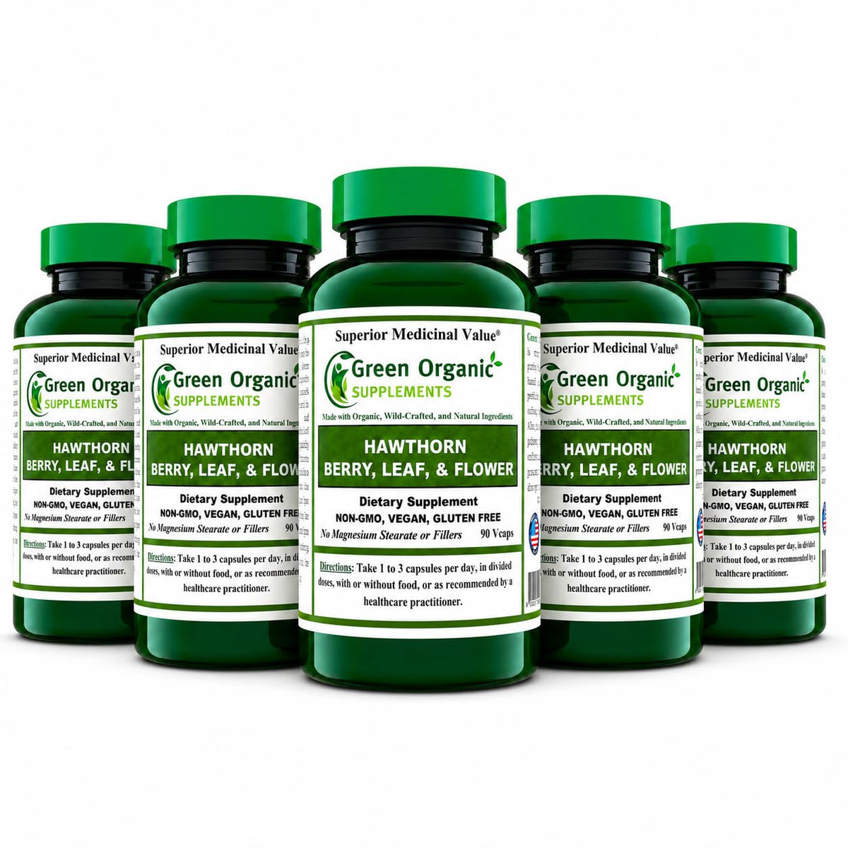 Green Organic Supplements Hawthorn Berry Capsules