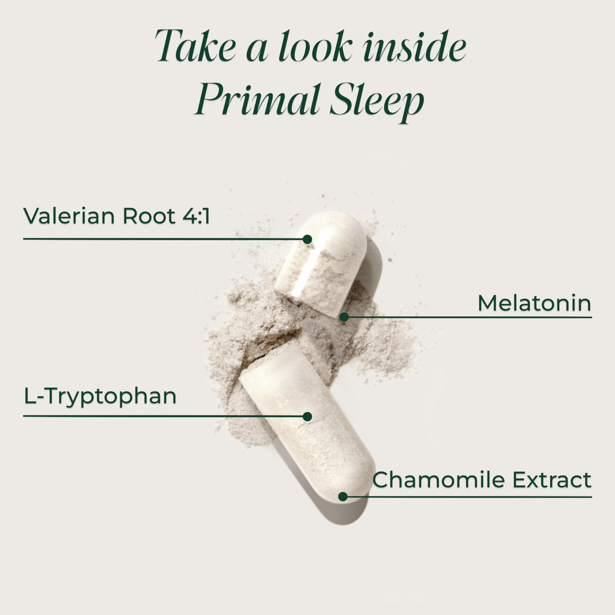 Primal Harvest Primal Sleep Support Supplement with Valerian Root