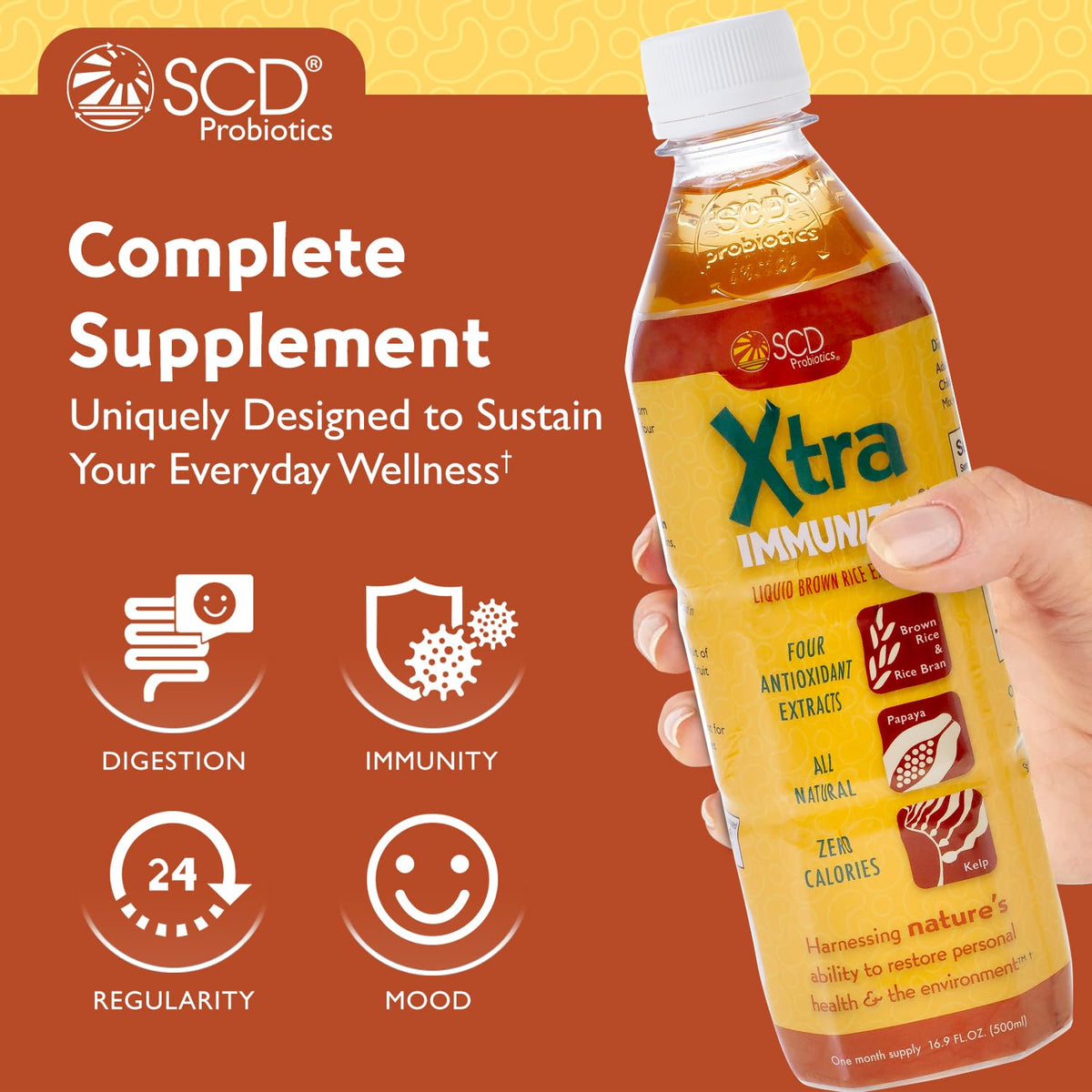 SCD Probiotics Xtra Immunity Postbiotic Liquid - 16.9 fl oz - image 3