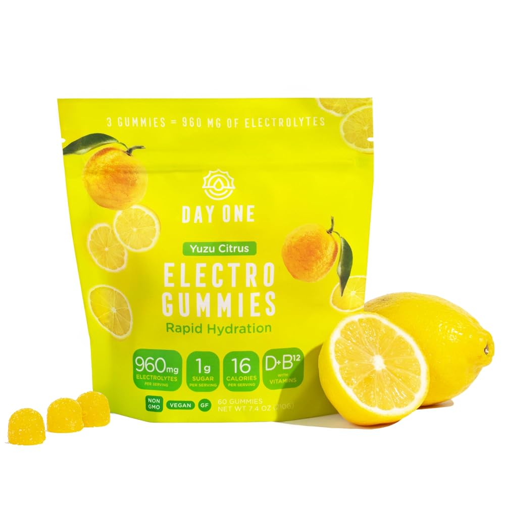 Day One Electrogummies - Electrolyte Gummies with 600mg of 6