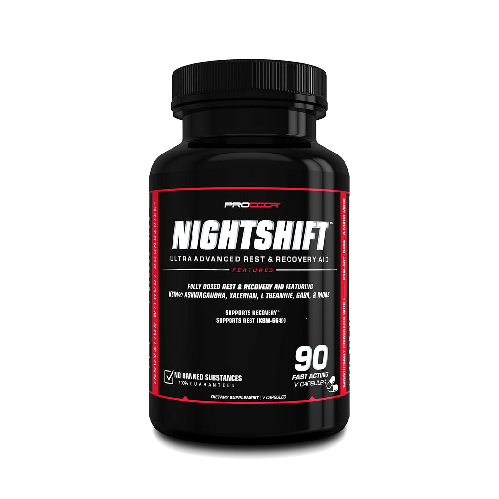 PROCCOR NightShift Sleep Support with KSM66 Ashwagandha - 90 Vegan Capsules
