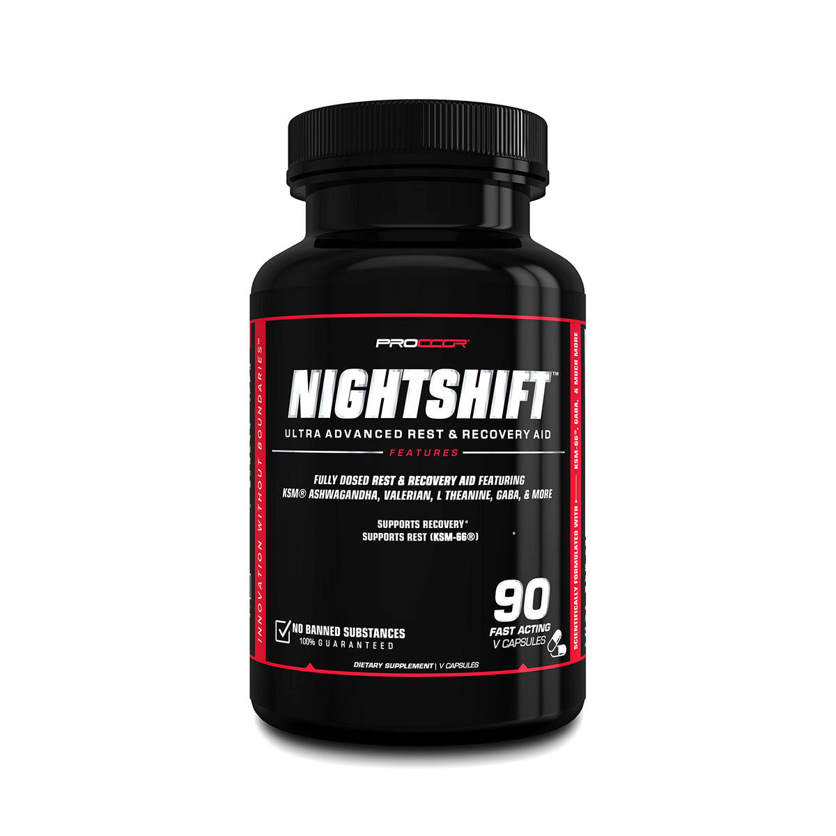 PROCCOR NightShift Sleep Support with KSM66 Ashwagandha - 90 Vegan Capsules