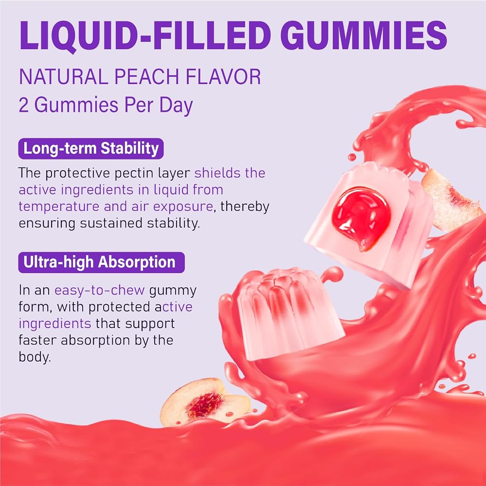 Edmmyliy Womens Multivitamin Gummy 50 and Over - Chewable Multi