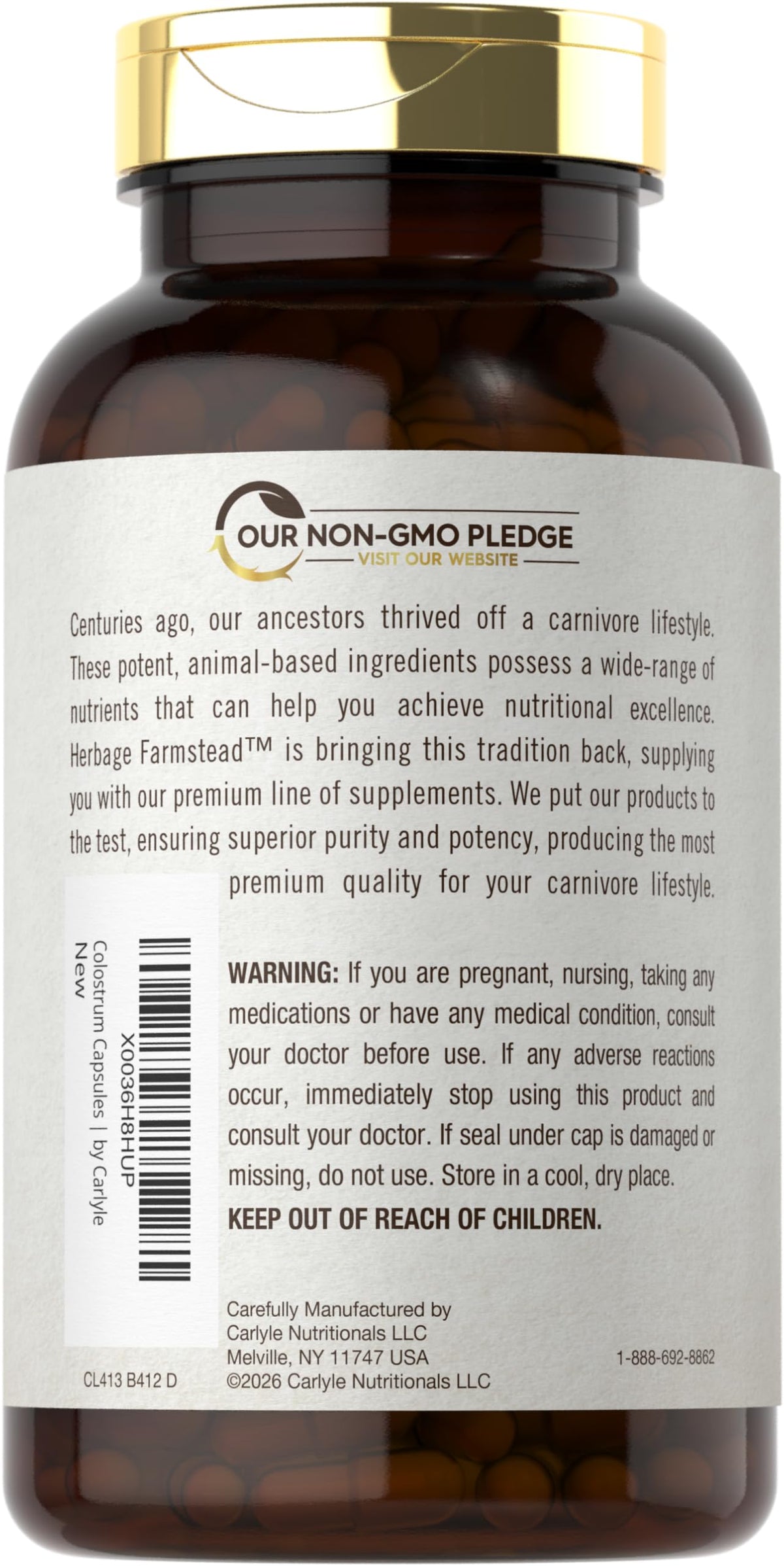 Carlyle Colostrum 1000mg - 250 Capsules - image 3