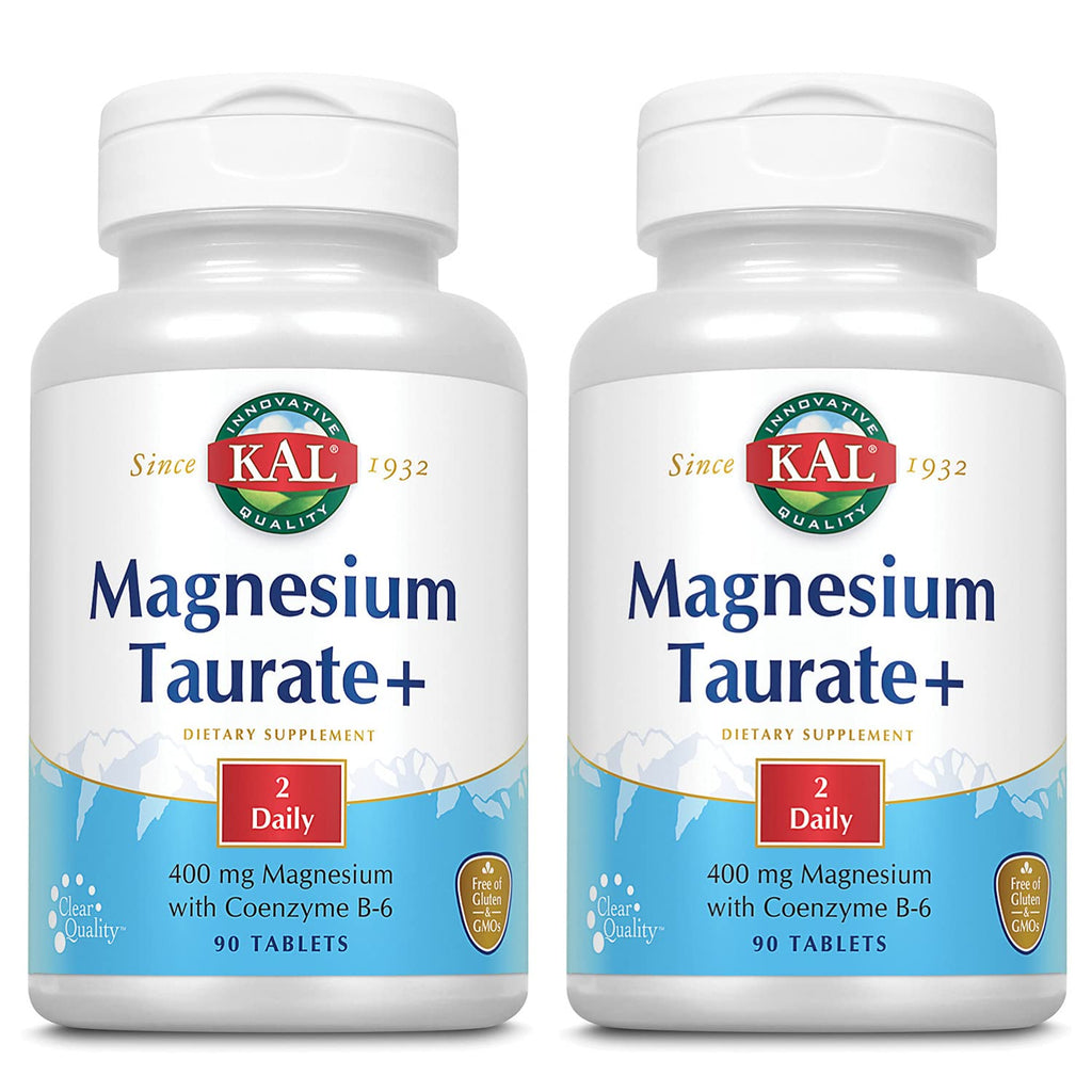 KAL Magnesium Taurate Plus 400mg with B6 - 180 Tablets