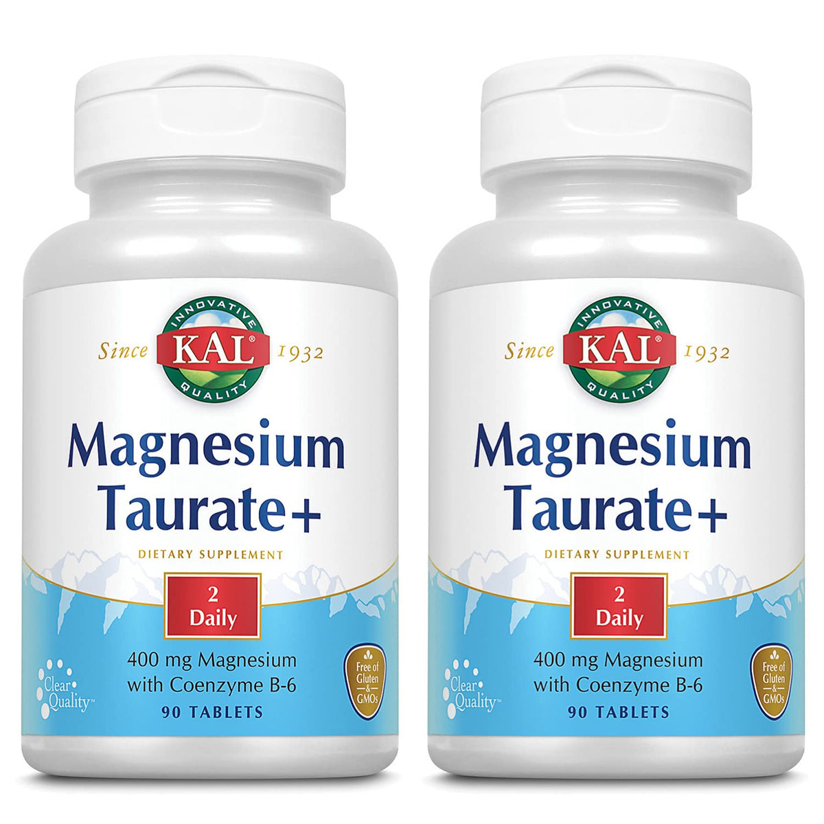 KAL Magnesium Taurate Plus 400mg with B6 - 180 Tablets