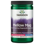 Swanson Mellow Mag Magnesium Powder Strawberry Kiwi - 19 oz