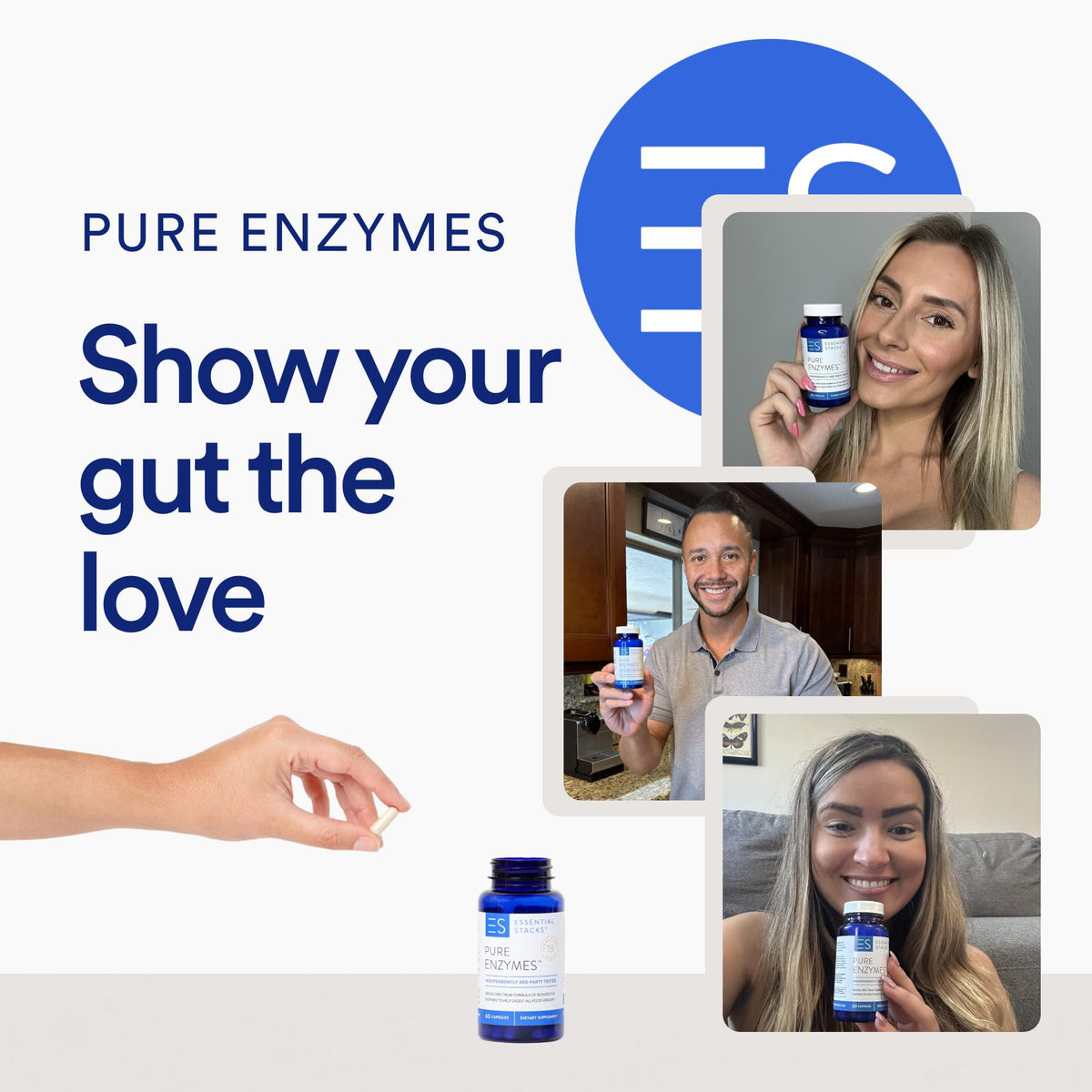 Essential Stacks Pure Digestive Enzymes 18-Enzyme Blend - 60 Capsules - image 5