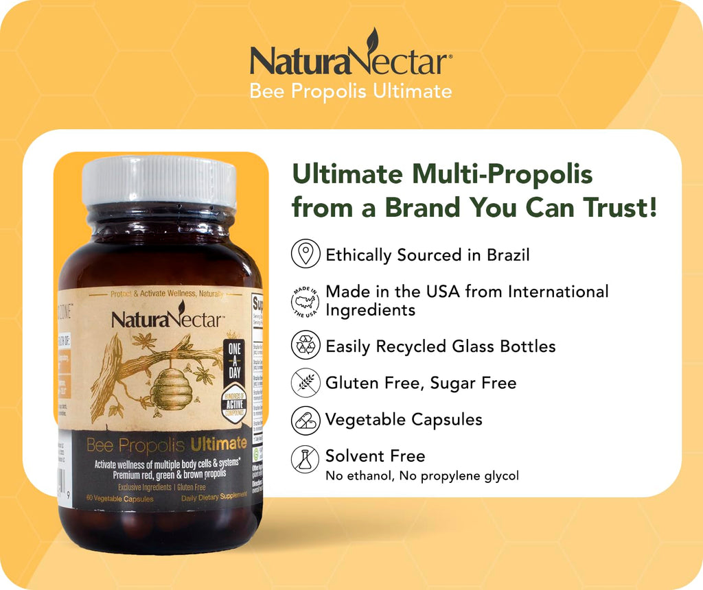 NaturaNectar Bee Propolis Ultimate Capsules - 60 Capsules - image 3