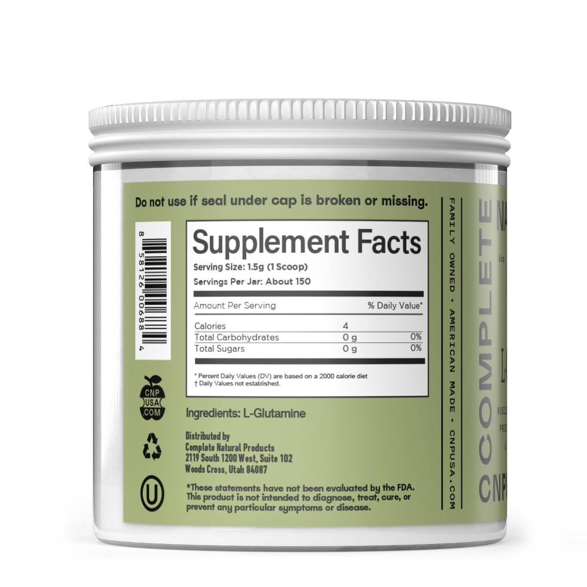 Complete Natural Products L-Glutamine Powder - 8oz - image 3