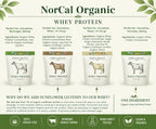 NorCal Organic Natural Grass Fed Whey Protein Powder
