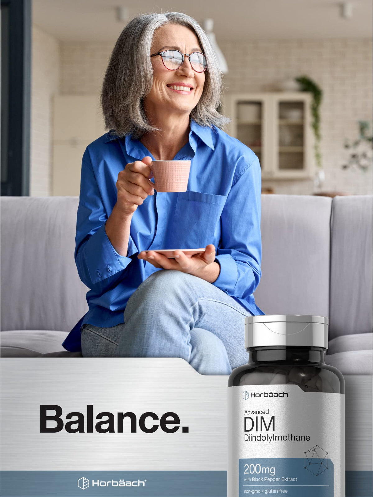 Horbäach DIM Supplement 200mg - 200 Capsules - image 6