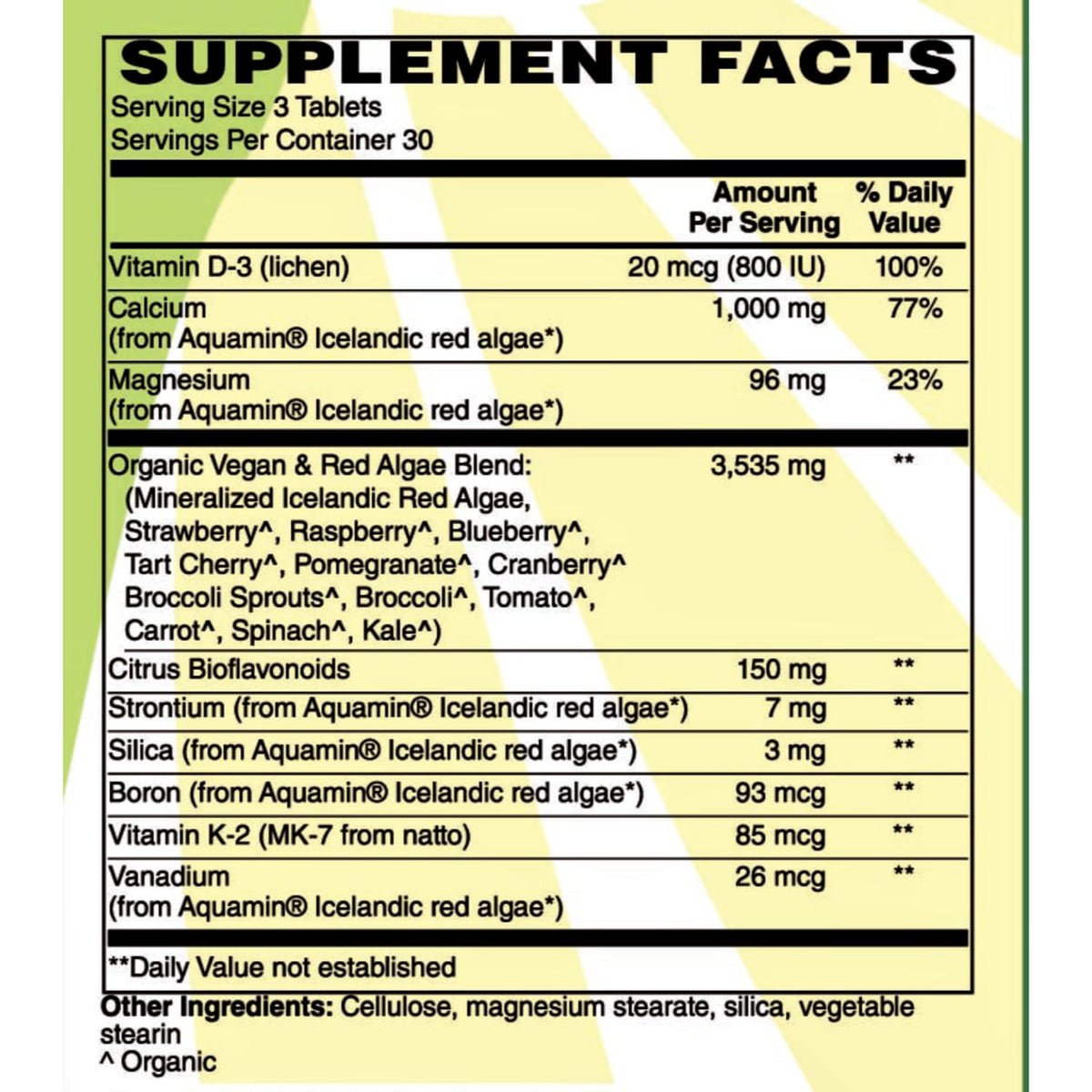 Holly Hill Health Foods Algae Based Calcium 1,000 mg