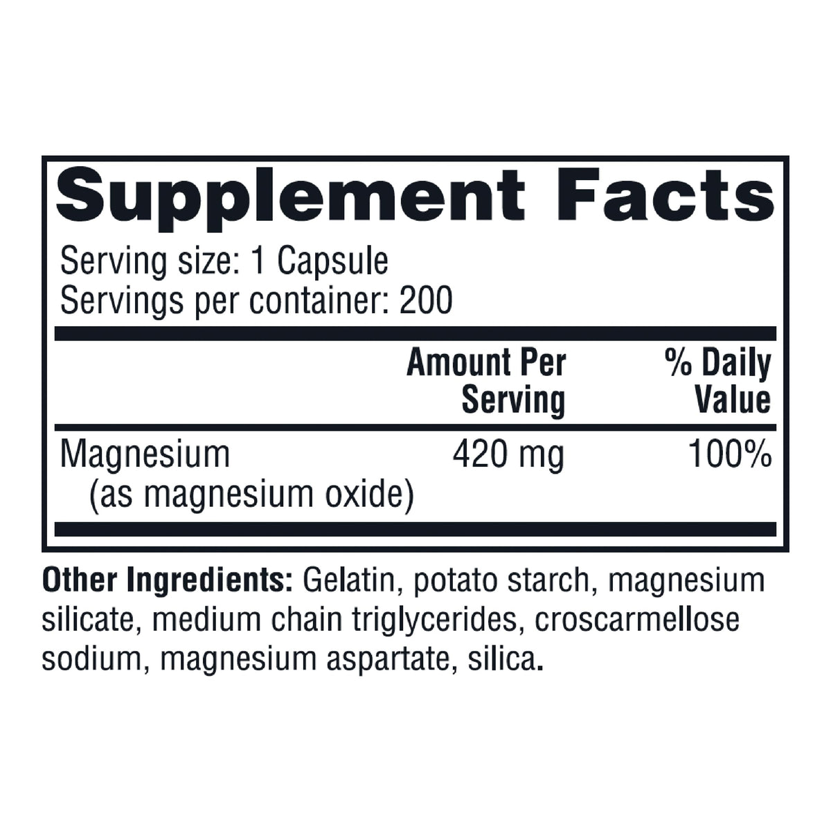 Twinlab Magnesium Caps 420 mg - 200 Capsules - image 2