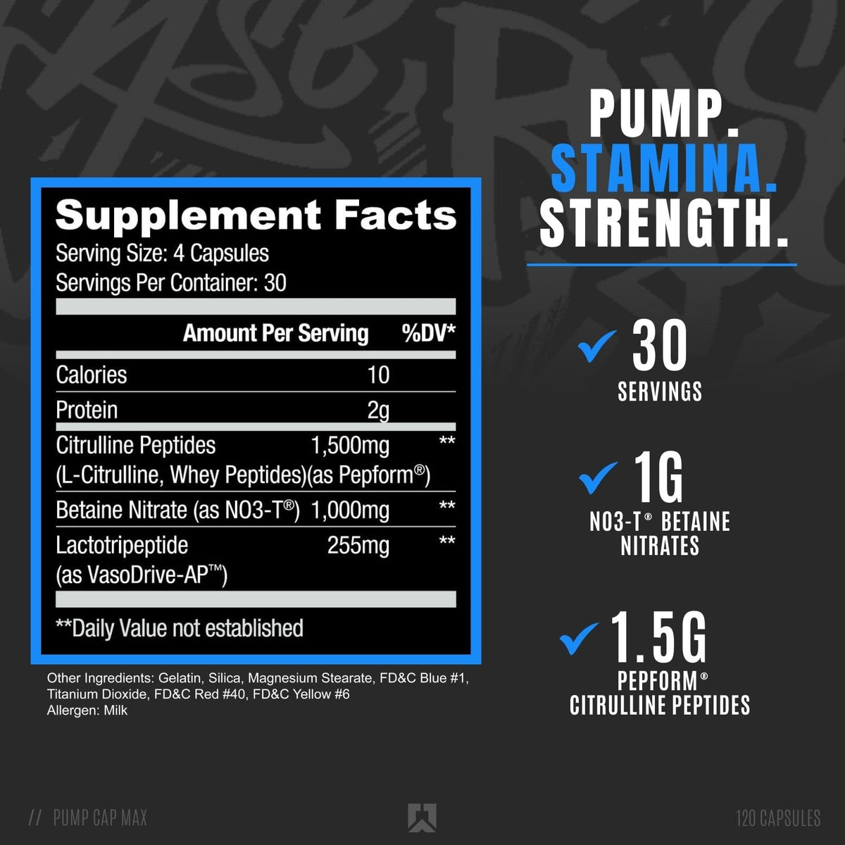 RYSE Up Supplements Project Blackout Pump Cap Max - 120 Capsules - image 2