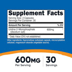 Nutricost Uridine Monophosphate (UMP) 600mg - 60 Capsules - image 2
