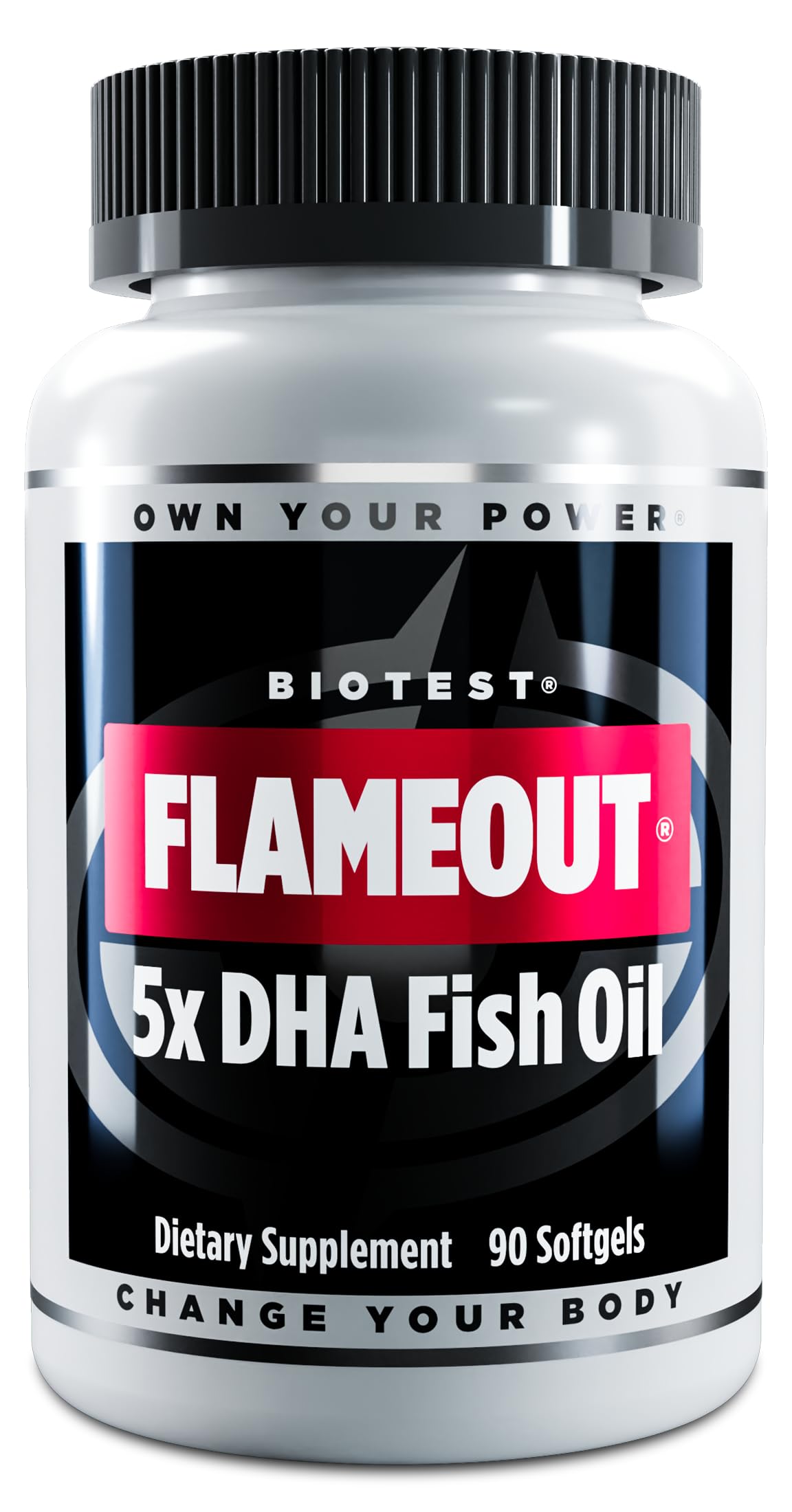 Biotest Flameout 5x DHA Fish Oil Omega-3 - 90 Softgels