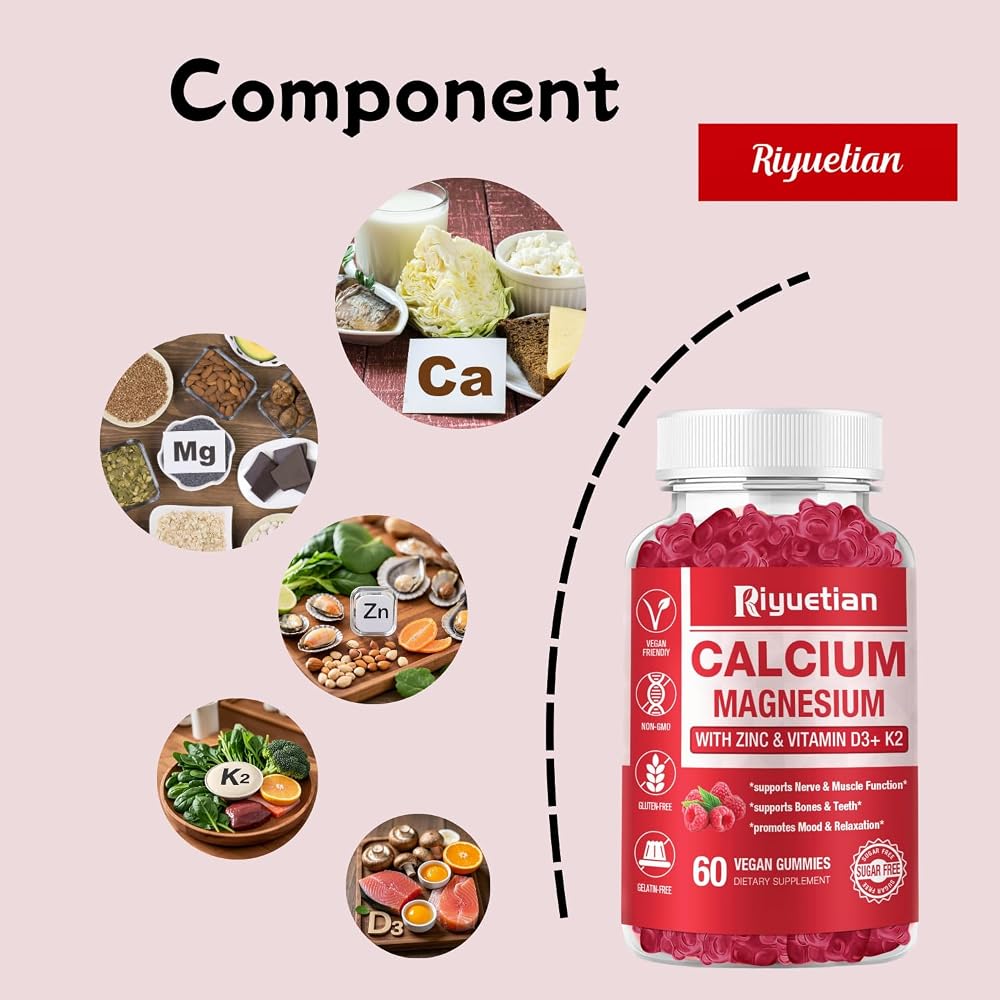 Riyuetian Calcium Magnesium Zinc Gummies