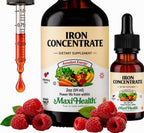 Maxi Health High Potency Liquid Iron Supplement, Berry - 2 fl oz