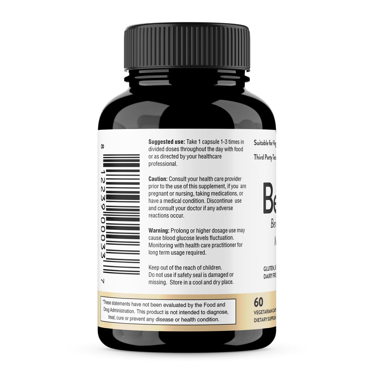 Sandhu's Berberine HCL 500mg Supplement - 60 Vegetarian Capsules - image 2