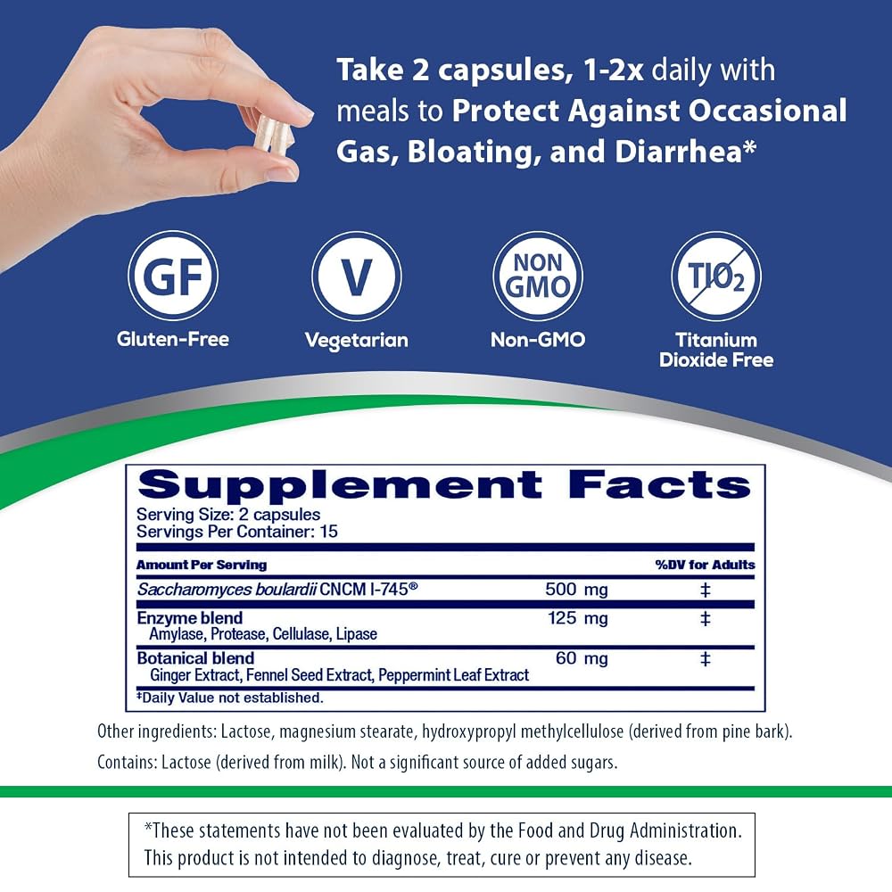 Florastor Advanced Gas and Bloat Probiotic