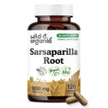 Wild & Organic Sarsaparilla Root 1000mg Capsules - Skin & Detox