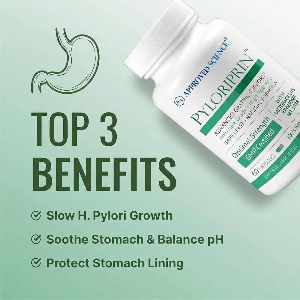 Approved Science Pyloriprin - 60 Capsules