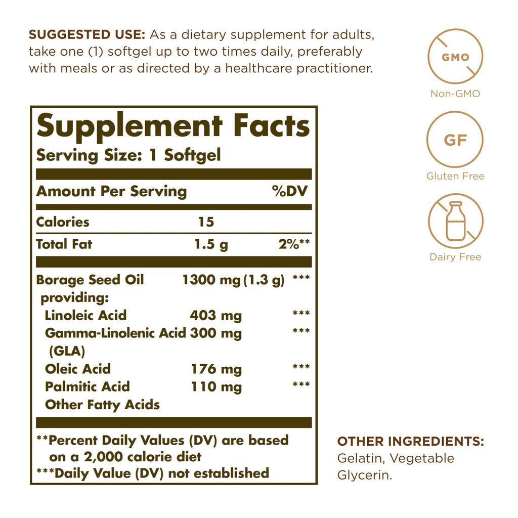 Solgar Super GLA 300mg - 60 Softgels - image 2