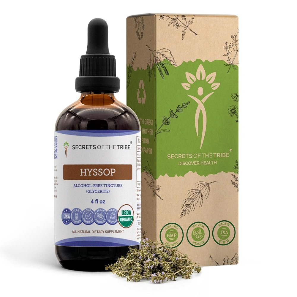 Secrets of the Tribe Hyssop Alcohol-Free Liquid Extract - 4 FL OZ