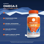 Kurryculum Krill Oil 500mg Omega-3 with Astaxanthin - 60 Softgels - image 7