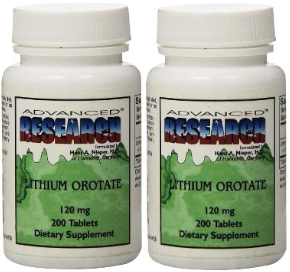 NCI Dr. Hans Nieper Lithium Orotate 120 mg Tablets - 400 Count