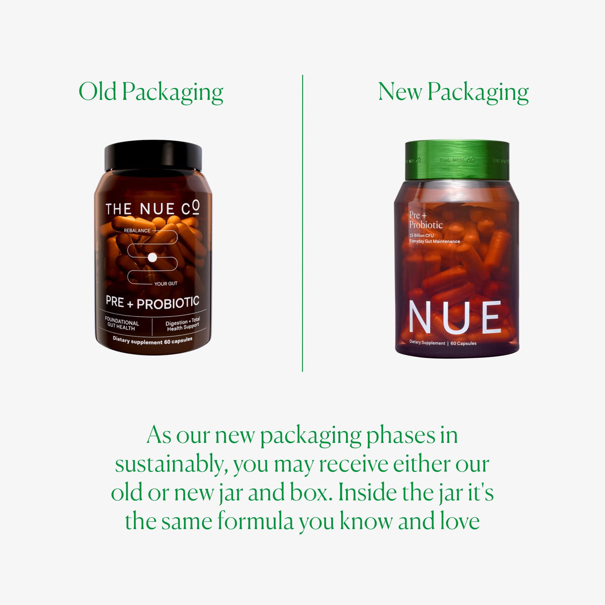 The Nue Co. Pre + Probiotic Supplement Synbiotic - 60 Capsules - image 3