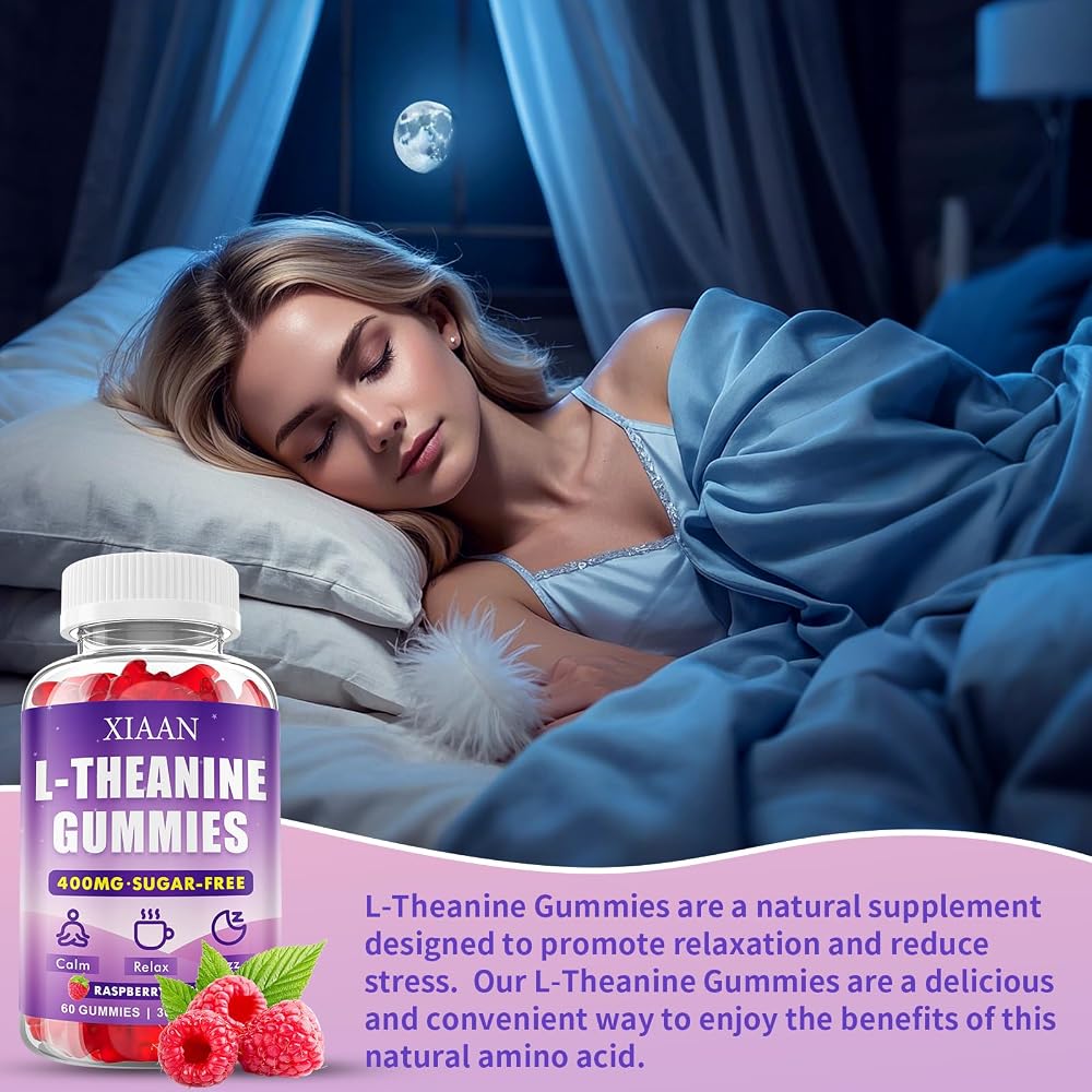 XIAAN L-Theanine Gummies for Calm & Relaxation - 60 Count - image 4