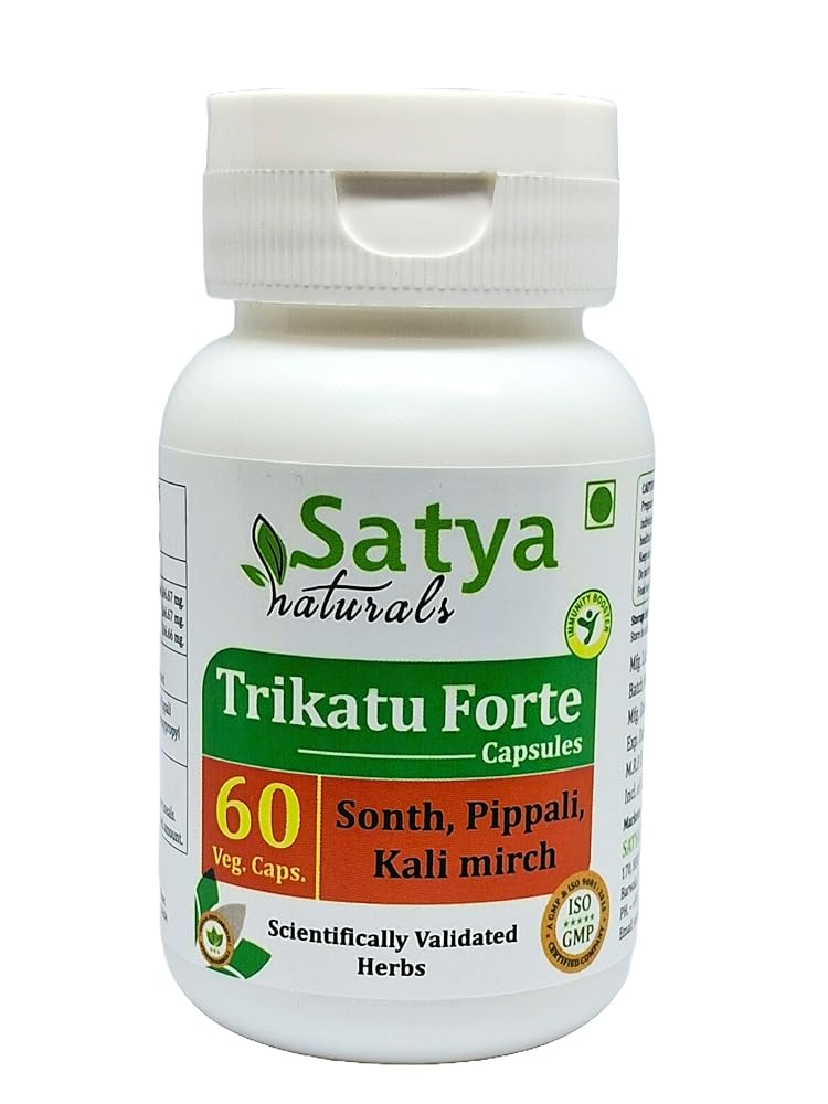 Satya Naturals Trikatu Forte 500 mg - 120 Vegetarian Capsules - image 4