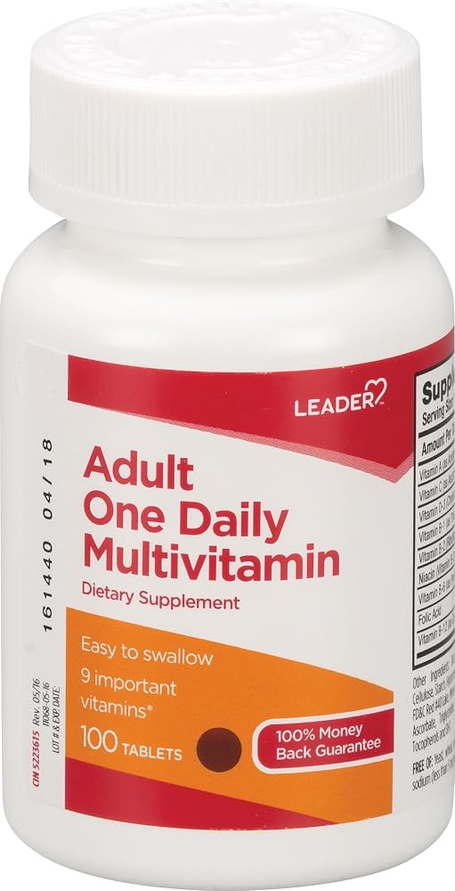 Leader One Daily Multivitamin Tablets - 100 Tablets