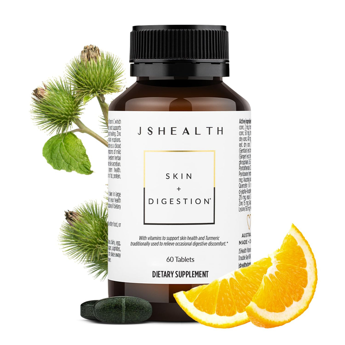 JSHealth Skin & Digestion Formula - 60 Tablets