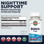 KAL Melatonin 3mg Sleep Aid Fast Dissolve Tablets - 60 Tablets - image 2
